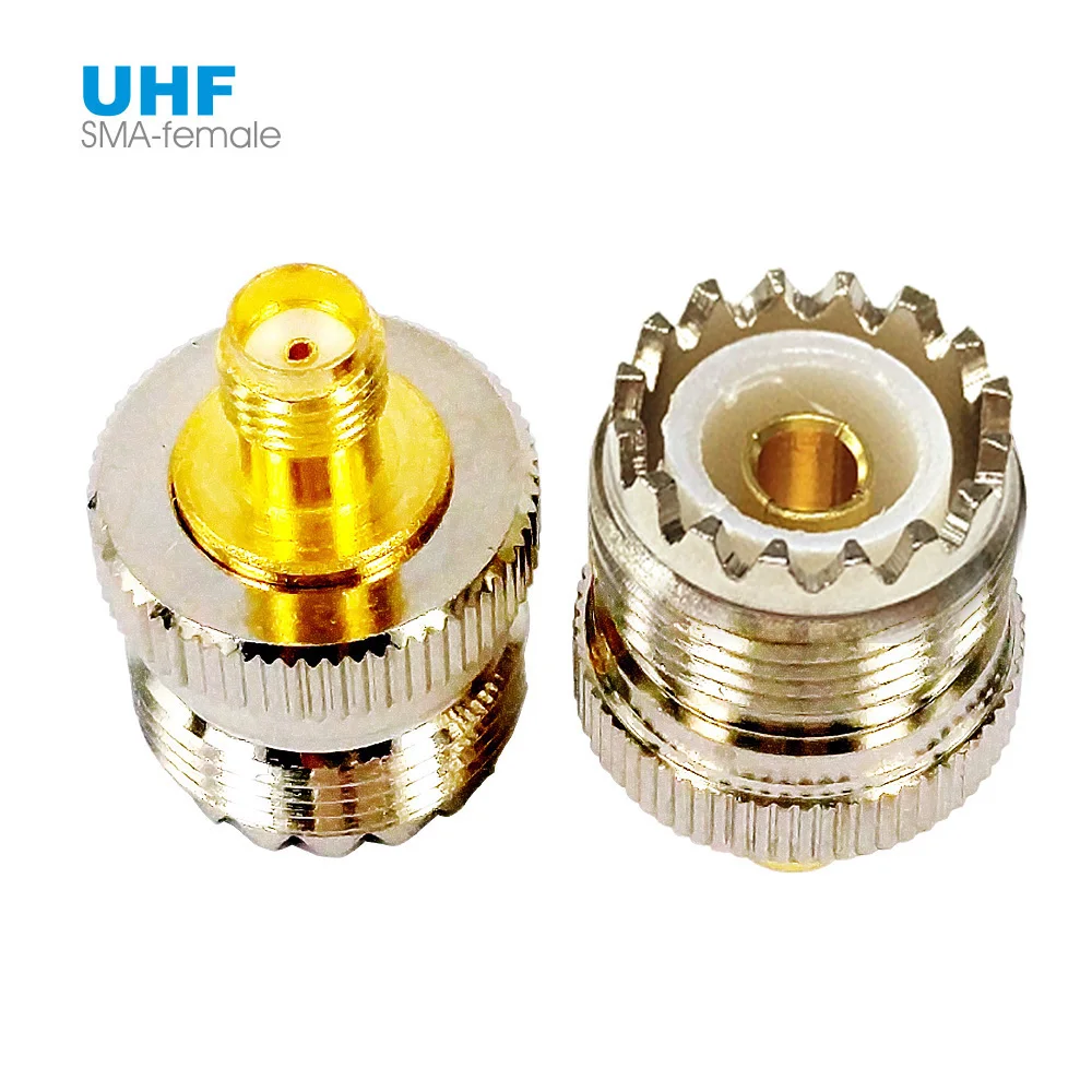 

UHF to SMA Connector SO239 PL259 UHF Female to SMA Female Jack RF Coaxial Coax Adapter For Car Radio Antenna