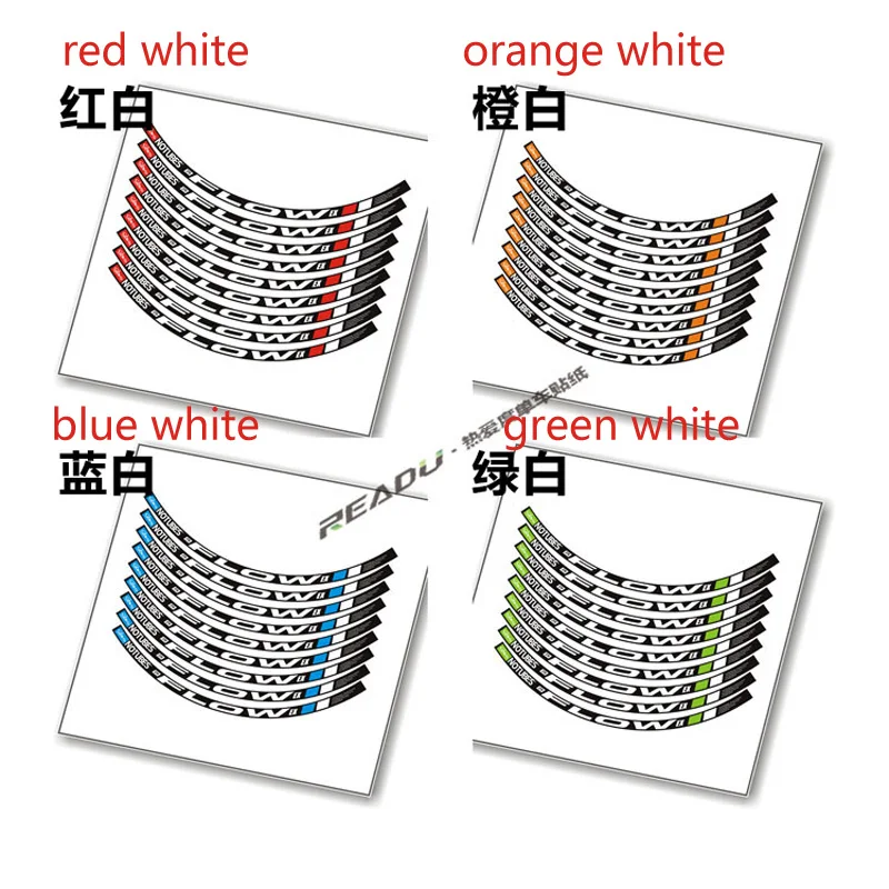2016 NOTUBES FLOW EX mountain wheel rim stickers MTB bicycle rims decals wheelset stickers bike stickers for two wheels decals