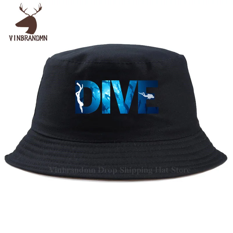 Newest Fashion unisex Baseball cap Cotton Fishing hat Dive Scuba Dive sun hat Fan Gift Idea Bucket hat Funny Casual popurity hat