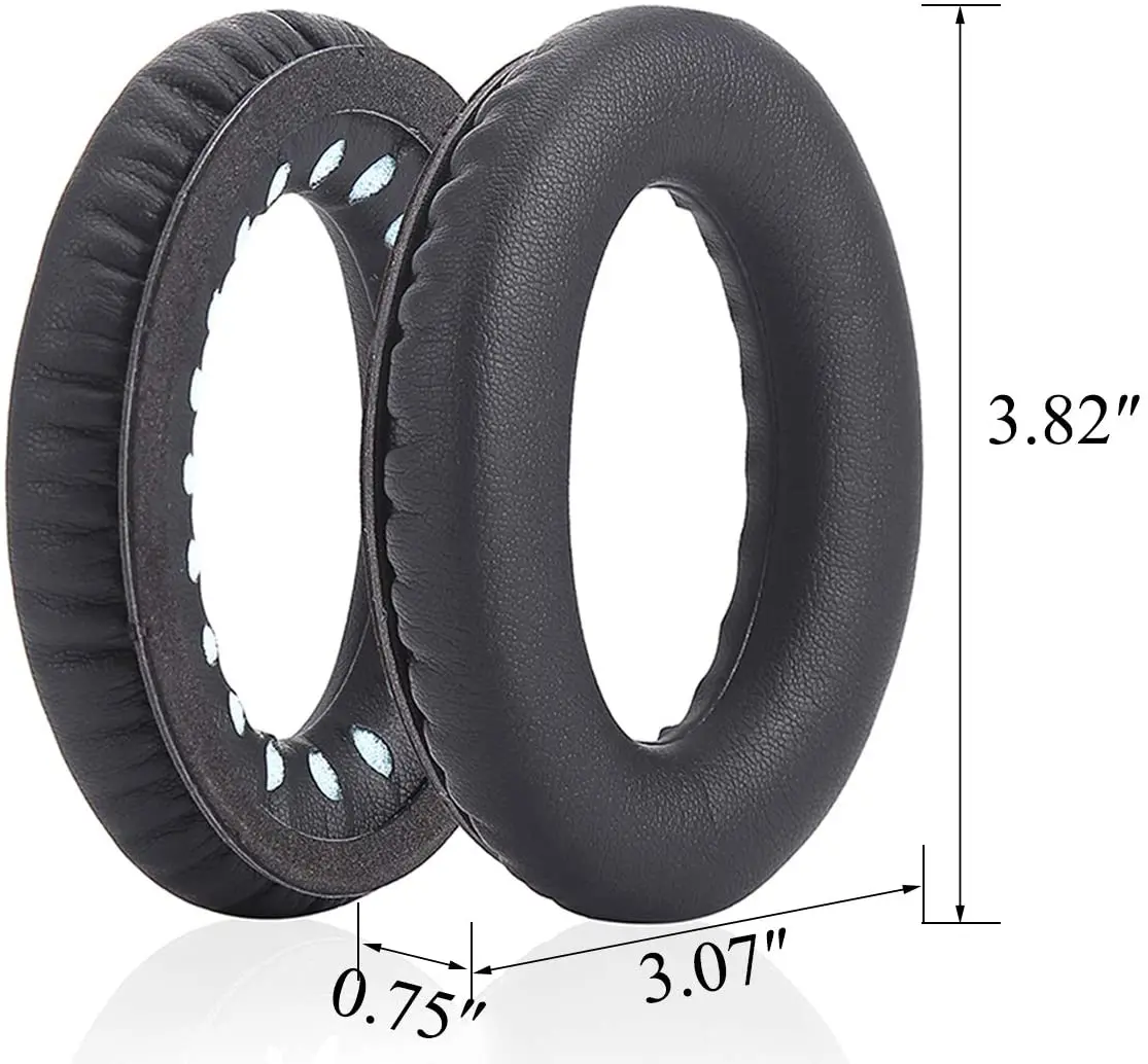 Almohadillas para auriculares Bose SoundLink Around-Ear 2. Completamente con Scrims de colores y formas correctos con letras 'L y R'