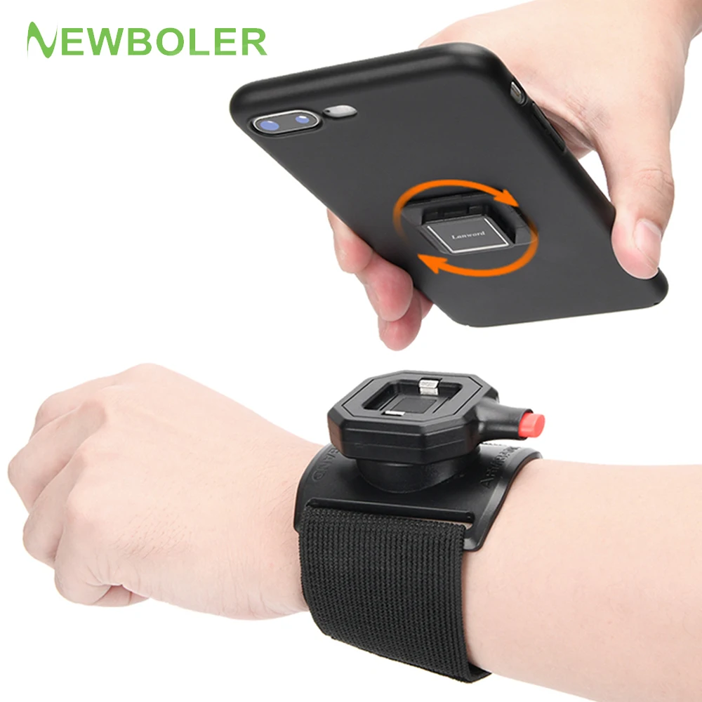 Removable Rotating Phone Wristband Sports Running Wrist Bag Generation Driving Takeaway Navigation Arm Bag Fitness Cycling Trave