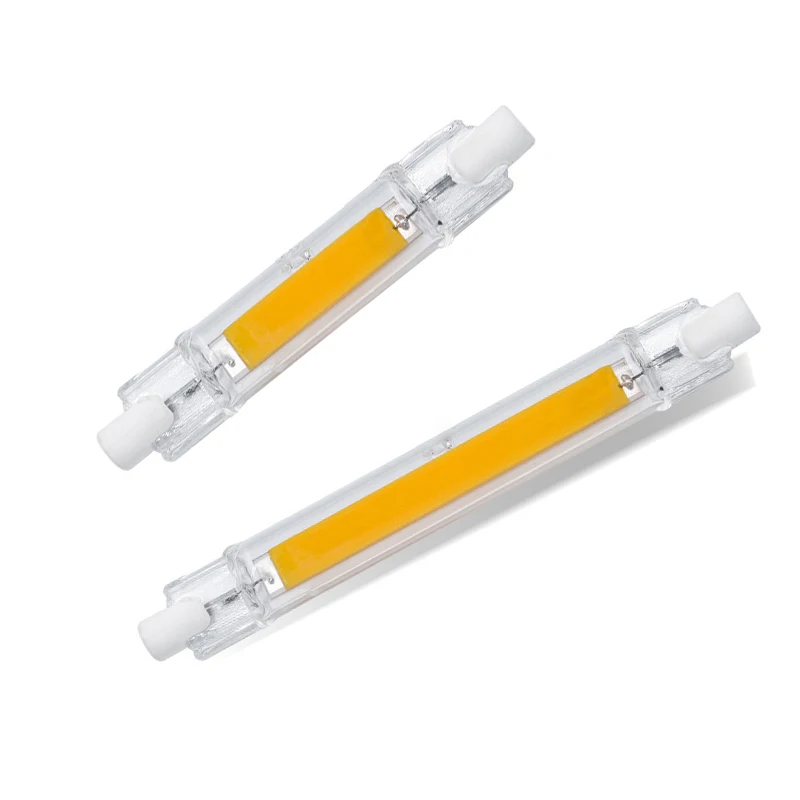 

Dimmable Glass tube 15W 20W 30W 40W R7S LED lamp 78mm 118mm 220V COB LED Bulb Light r7s J118 J78 Tube Replace Halogen Floodlight