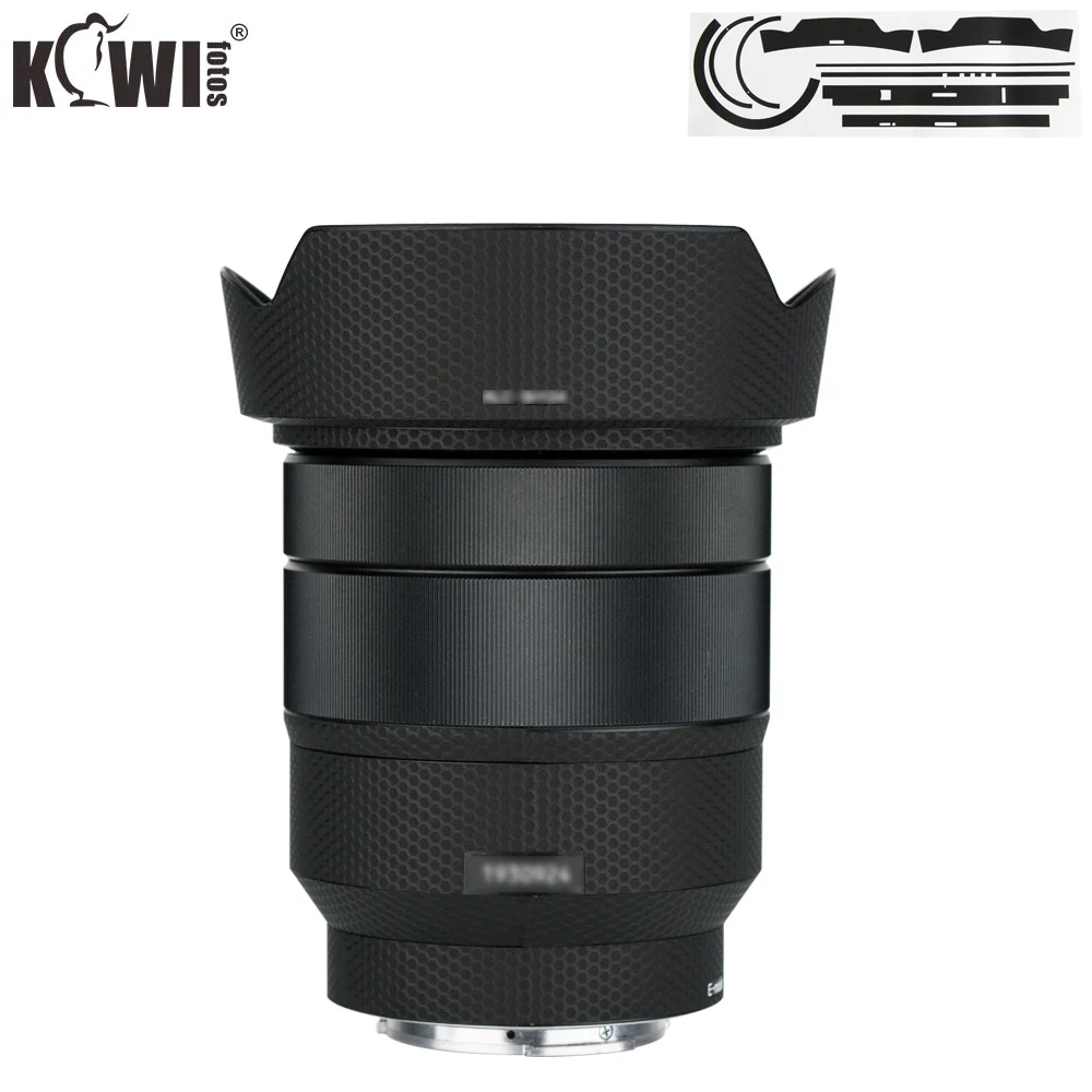 Chống Trầy Xước Lens Hood Da Phim Dành Cho Ống Kính Sony Vario-Tessar T * FE 16-35 Mm F/4 ZA OSS (SEL1635Z) miếng Dán 3M Ma Trận Đen