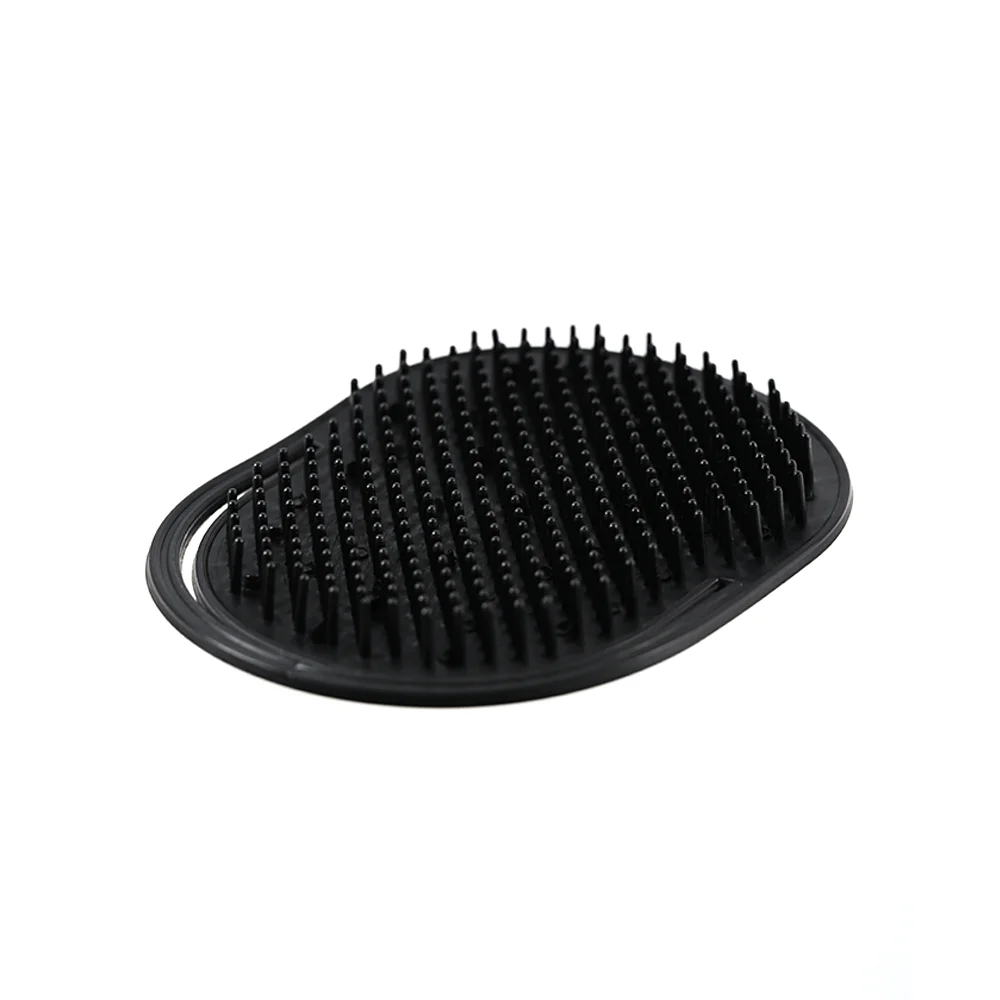 1Pc Men Hair Comb Brush Portable Beard Mustache Palm  Tools Scalp Massage Black Combs Shampoo Brush