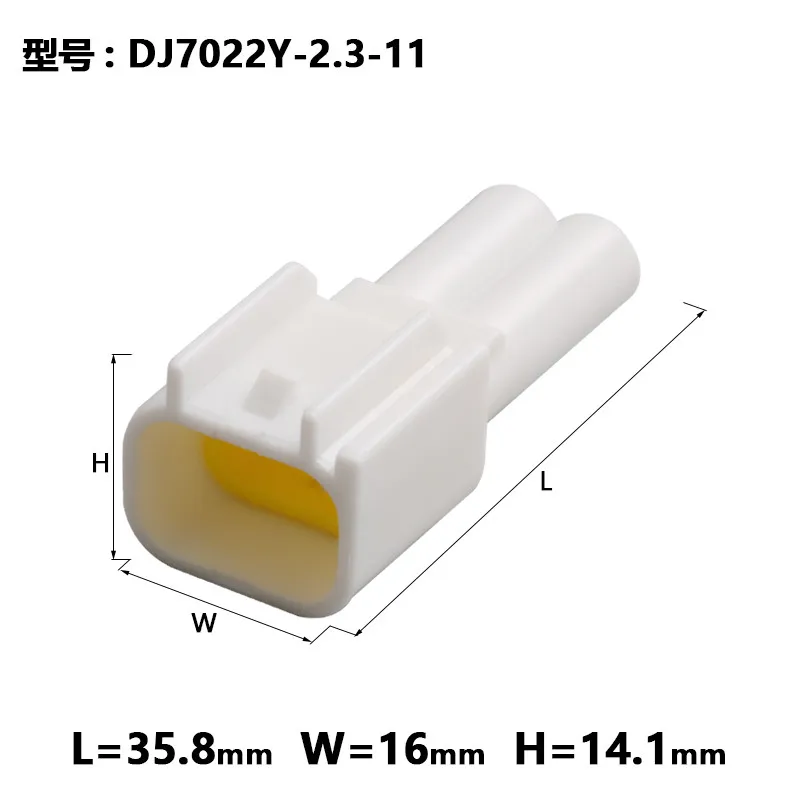 10sets Dj7022y-2.3-11/21 connector 2p automobile waterproof connector fw-c-2f / M-B