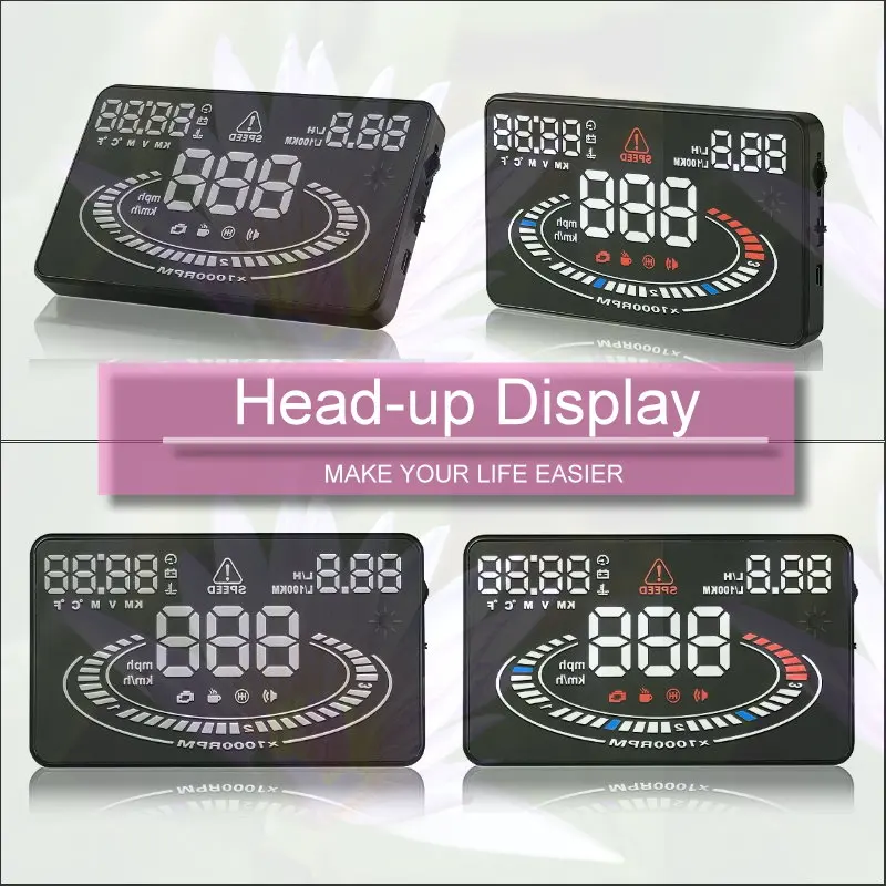 

Car Headup HUD Head Up Display For Ford Fusion Galaxy 2012-2024 Auto Windshield Projector Accessories