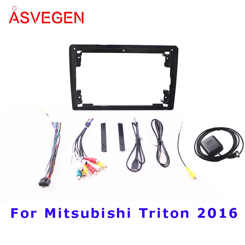 Car Radio Frame For Mitsubishi Triton 2016 Car Dvd Frame Install Panel Dash Mount Installation Dashboard