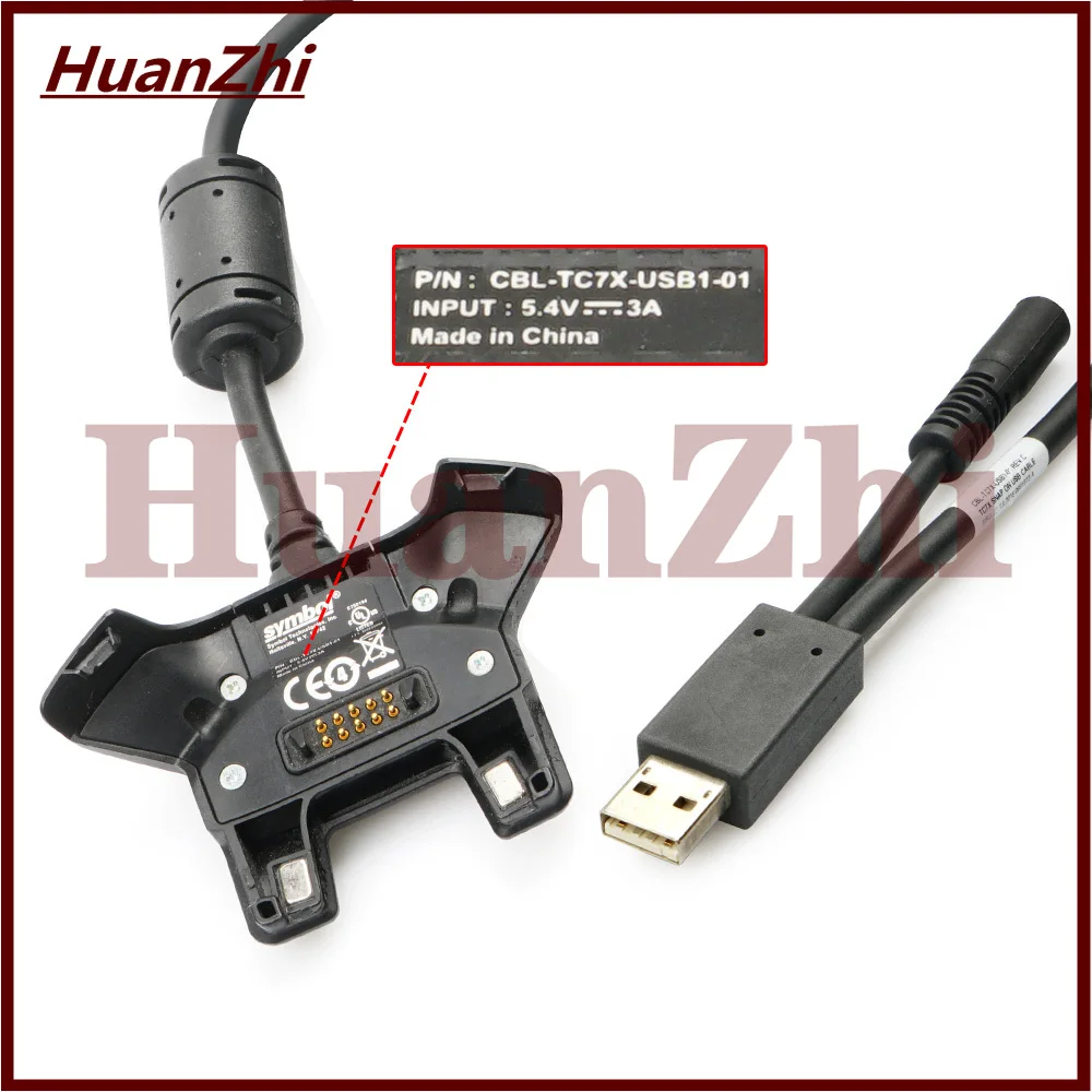 (HuanZhi) CBL-TC7X-USB1-01 Charger พร้อมอะแดปเตอร์สำหรับ Zebra Symbol Motorola TC70 TC70X