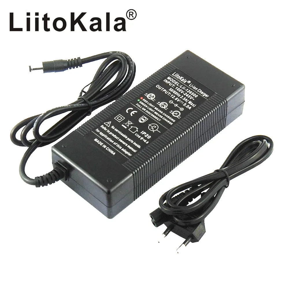 1-5pcs LiitoKala 3S 12.6V 5A Charger Power Supply Adapter 12V lithium Battery pack Li-ion batterites EU/US/AU/UK AC DC plug