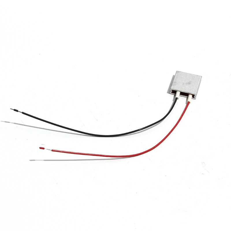 12V PTC Heating Element Thermostat 25*20*5mm Constant Temperature 50-140 Degree PTC Heater Aluminum Shell