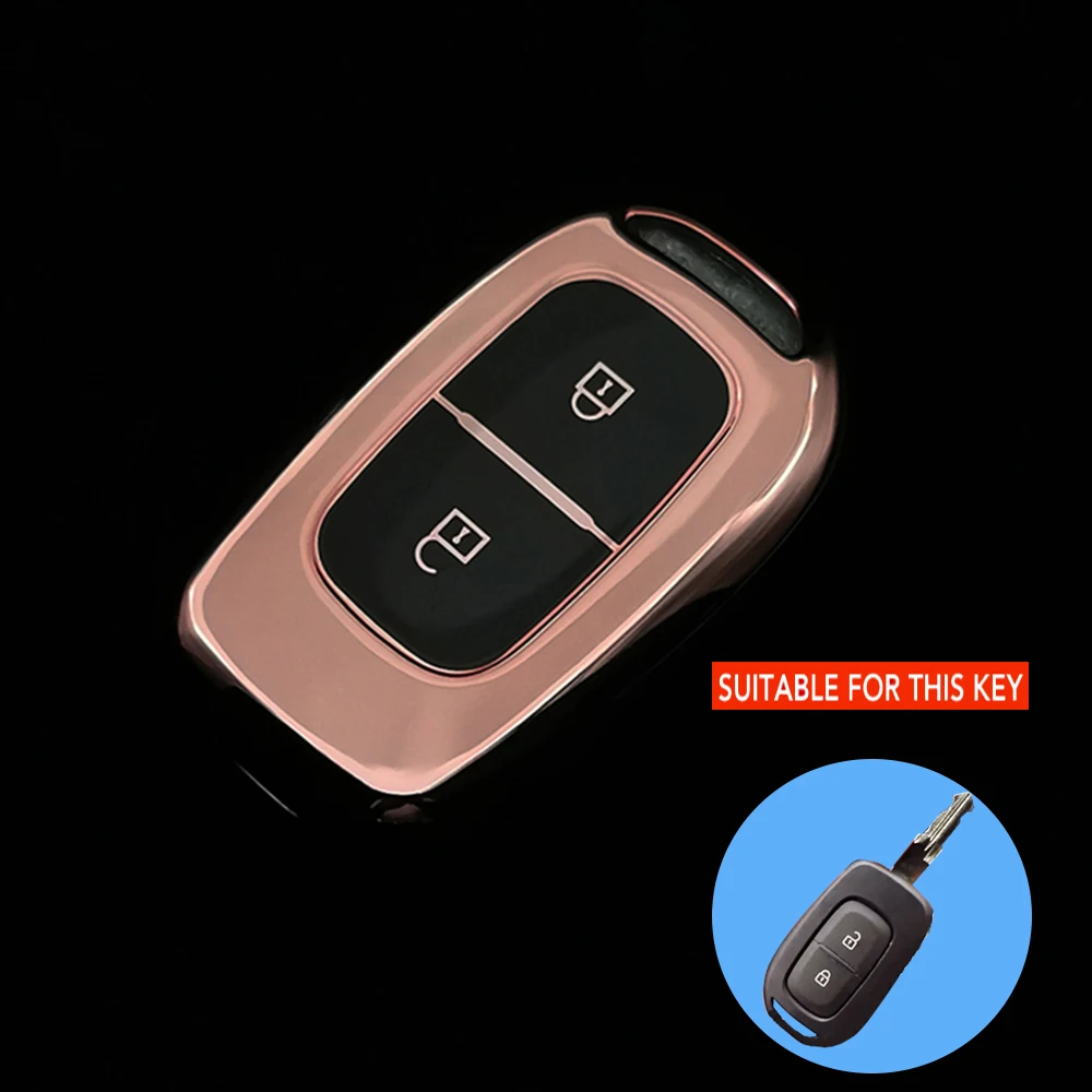 High Quality TPU Remote Key Cover Case For Renault Duster Dacia Scenic Master Megane 2016 2017 Fob Candy Bar Car Key Accessories