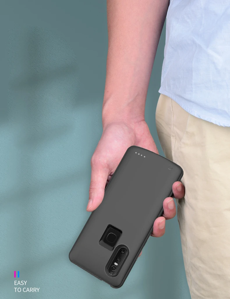 For Huawei P30 Lite Battery Case Silm Silicone shockproof Power Bank Case For Huawei Nova 4E Battery Charge Case Charging Cover