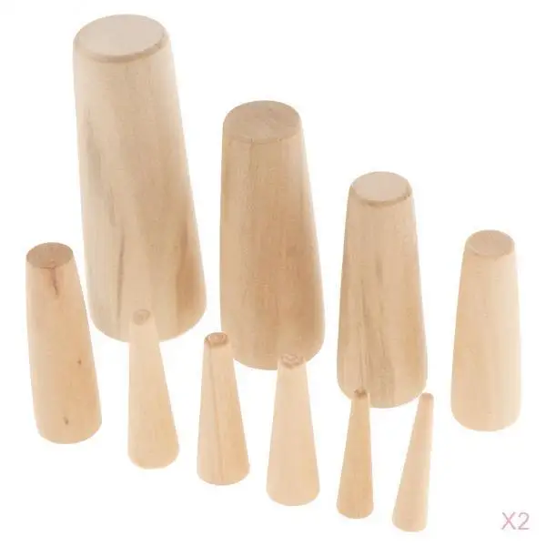 20pcs Marine Boat Wooden Conical Bungs Plugs Set Emergency Plug Up Hole