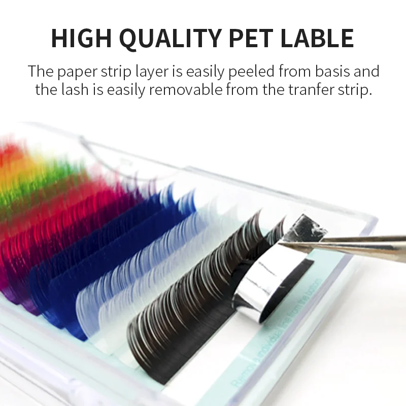 NATUHANA 8different Mix Color Eyelash Extension Premium Individual Mink Colored False Eyelashes Silk Colour Eye Lashes