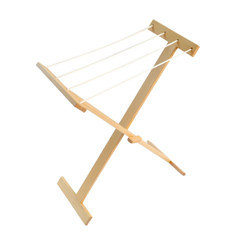 Wood Cloth Rack for Kids Montessori Life Practical Materials Children Laundry Hanger Basic Skill Learning Education Equipment
