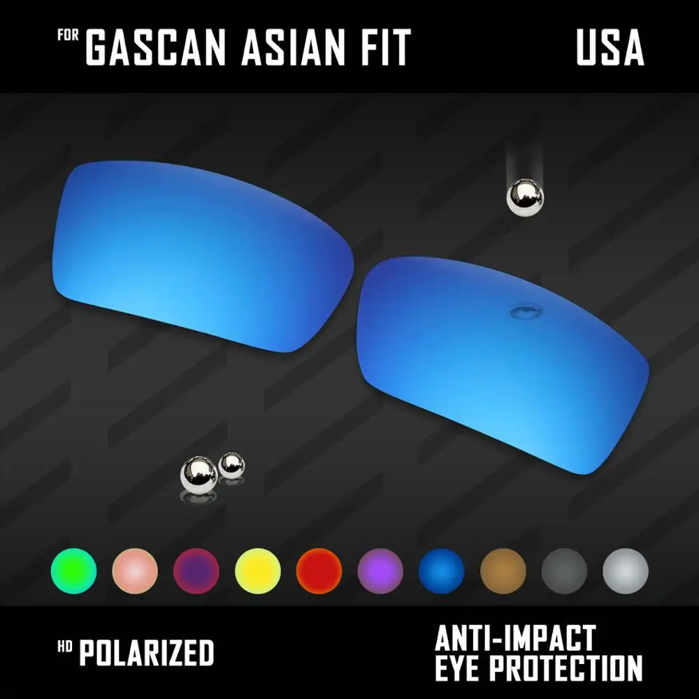 

OOWLIT Lenses Replacements For Oakley Gascan Asian Fit (AF) & Gascan Small Sunglasses Polarized - Multi Colors