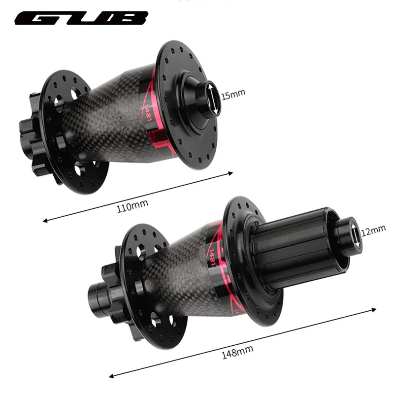 Bicycle Hub 32 Holes Disc Brake Aluminum Carbon Fiber MTB Mountain Bike Front Rear Sealed Bearing Hubs 100/135mm QR 100mm/142mm