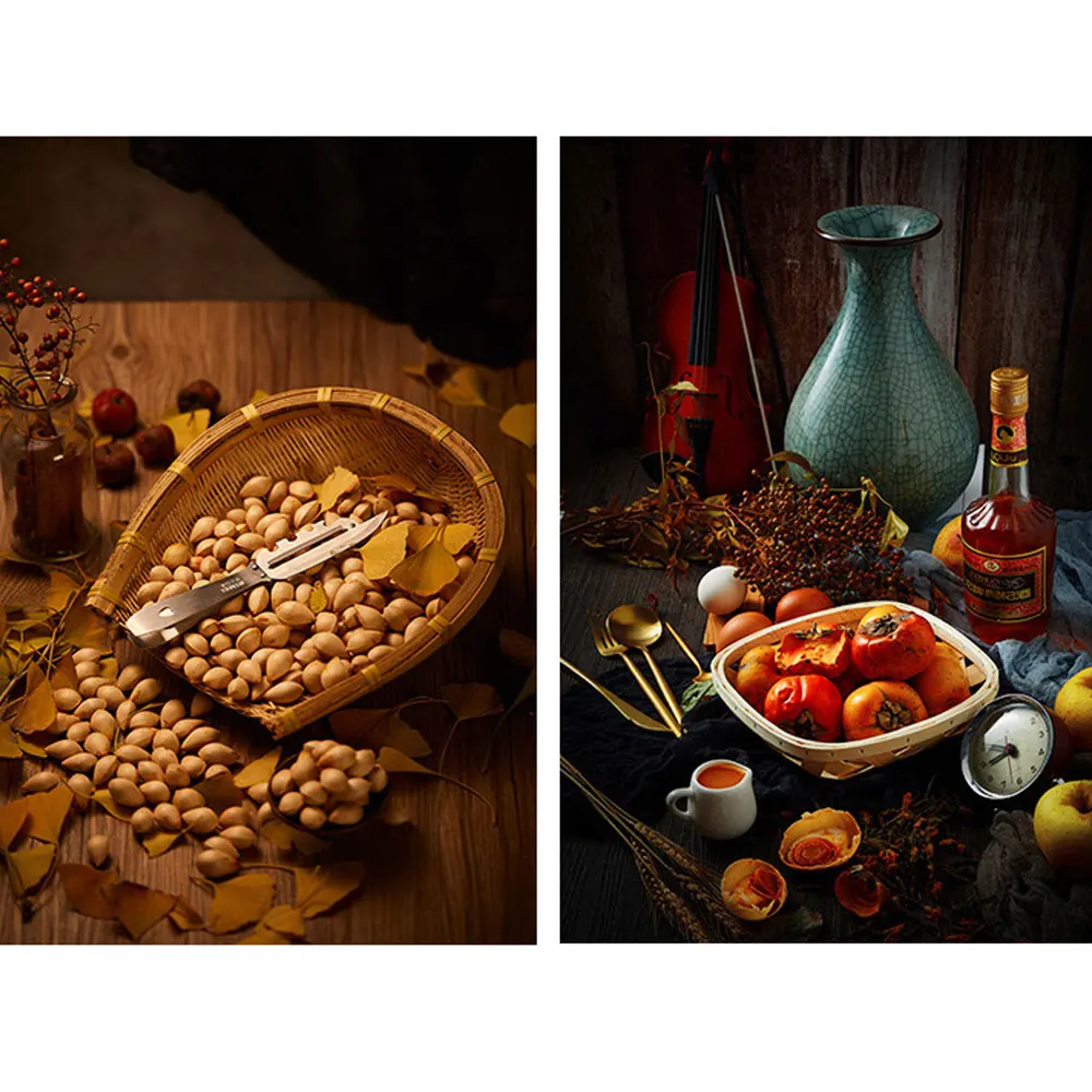 Винтажный фон для фотосъемки с изображением еды, двусторонний деревянный фон, реквизит для фотосъемки, Набор декоративных реквизитов для студийной видеосъемки