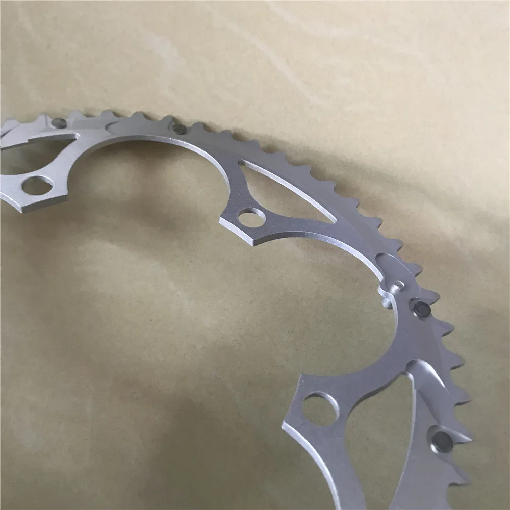 Road Bike Sprockets 130 BCD 53T 39T Double Disc Crown Chainwheel Folding Bicycle Chainring Alloy MTB Parts 7/8/9/10 Speed 3/32\