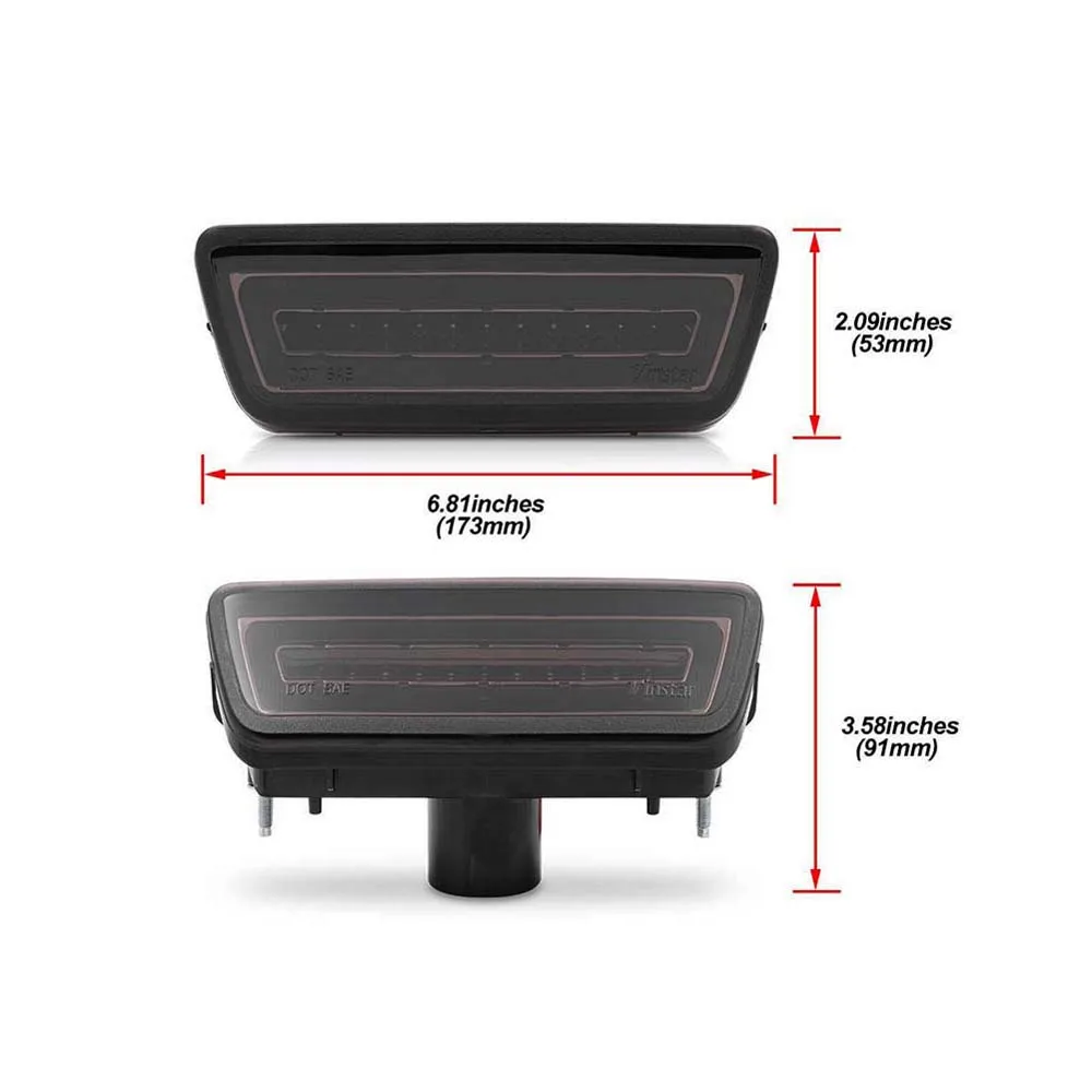 3-in-1 LED Rear Tail Fog Lamp With Rear Brake Lights And Reversing Light For Nissan Juke Rouge Murano X-Trail Pathfinder Tiida