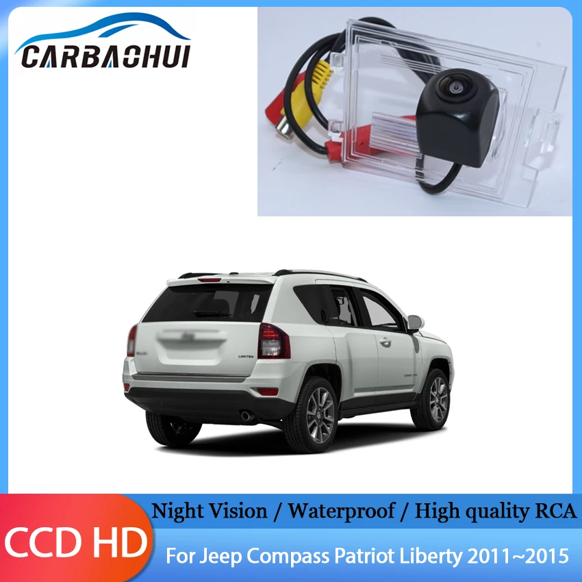 Car CCD Night Vision Backup Rear View Camera High quality RCA For Jeep Compass Patriot Liberty 2011 2012 2013 2014 2015