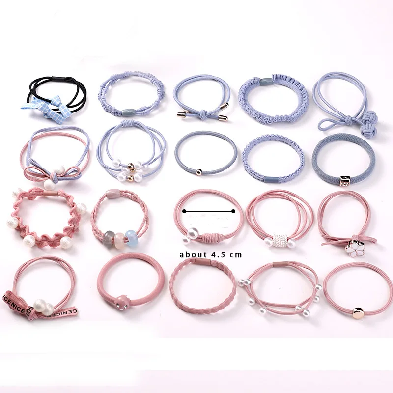 Women Scrunchy Elastic Hair Bands Ponytail Holder for Girl Rubber Rope Ties Gum Headwear Scrunchies Hair Accessories Ornaments