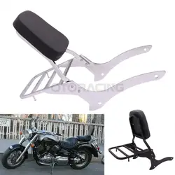 Motorcycle Backrest Sissy Bar with Rear Luggage Rack For Yamaha Vstar Dragstar 1100 XVS1100 Custom 2000-2011 2008 2009 2010