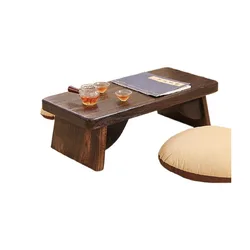 Asian Antique Furniture Japanese Floor Tea Table Rectangle Living Room Wooden Center Laptop Coffee Tatami Low End Table Wood