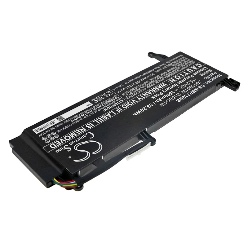 CS 3500mAh/53.20Wh battery for Xiaomi 171502-AD,Gaming Laptop 7300HQ 1050Ti, Gaming Laptop 7300HQ 1060,