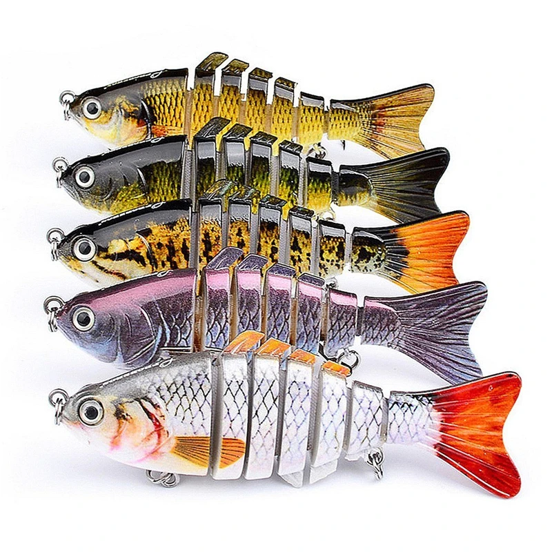 10cm Fishing Lure Multi Segments Jointed Hard Bait Wobblers Swimbait Crankbait Swim Bass Fishing Tackle For Bass Isca Crankbait