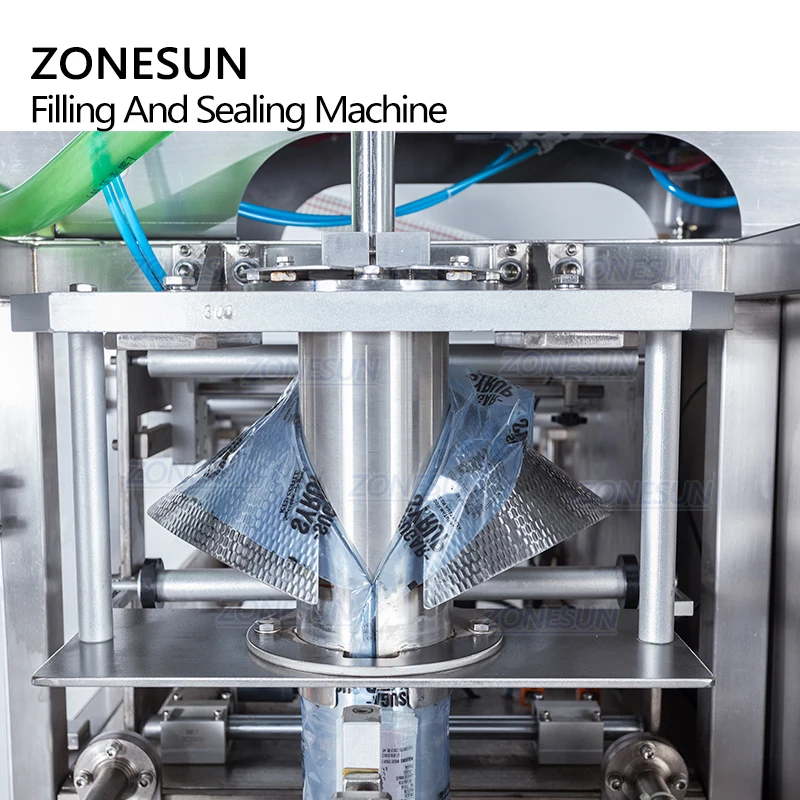 ZONESUN Automatic Liquid-Bag Beverage Bag Filling And Back Sealing Machine Vertical Form Packing Machine