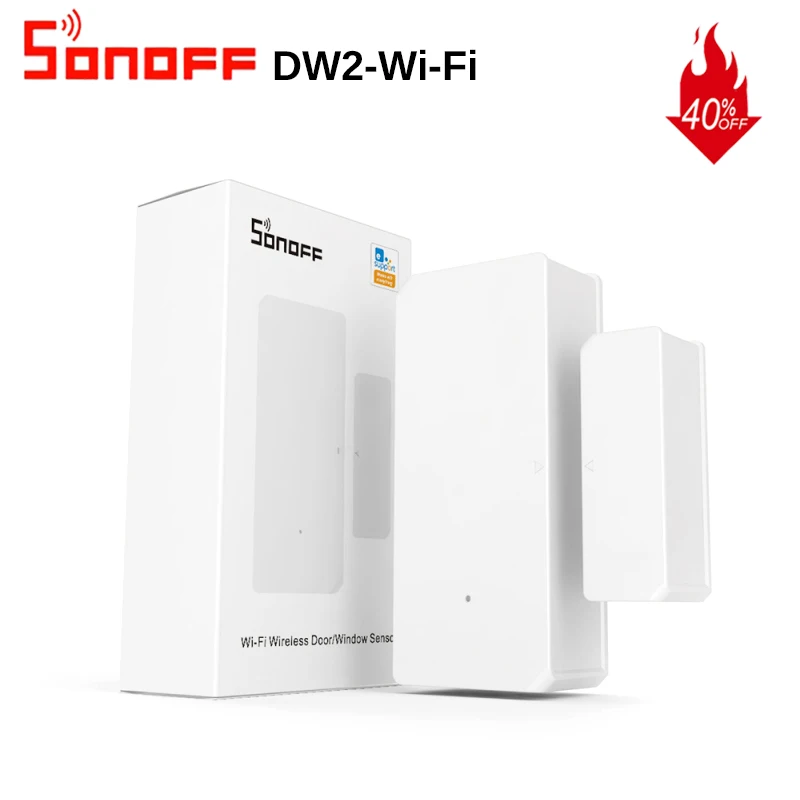 

Беспроводной датчик SONOFF DW2 для окон и дверей, с поддержкой Wi-Fi