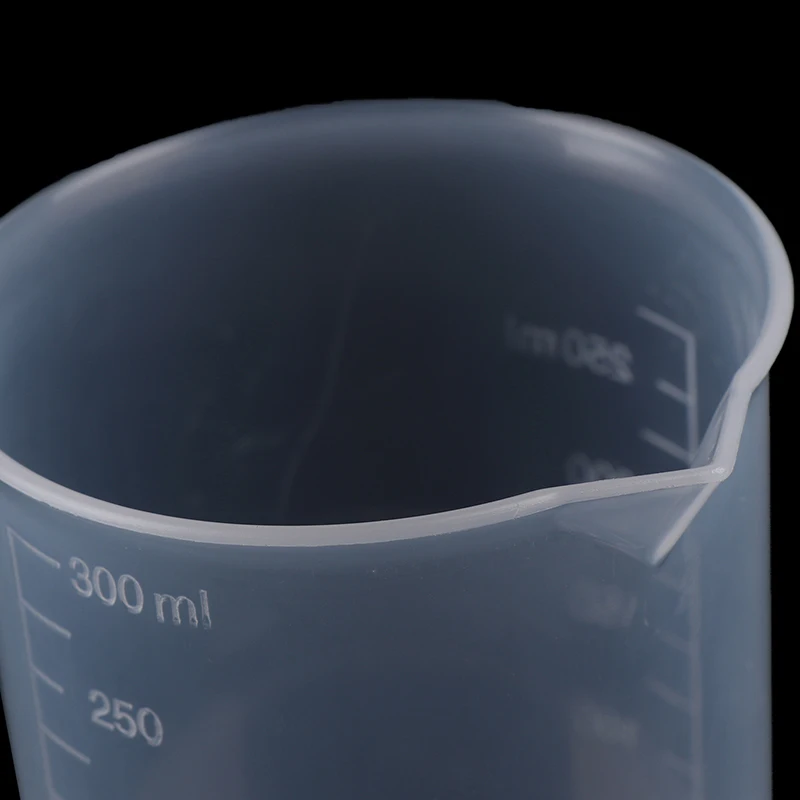 2Pcs 250ml/150ml/100ml/50ml/25ml Transparent Kitchen Laboratory Plastic Volumetric Beaker Measuring Cup