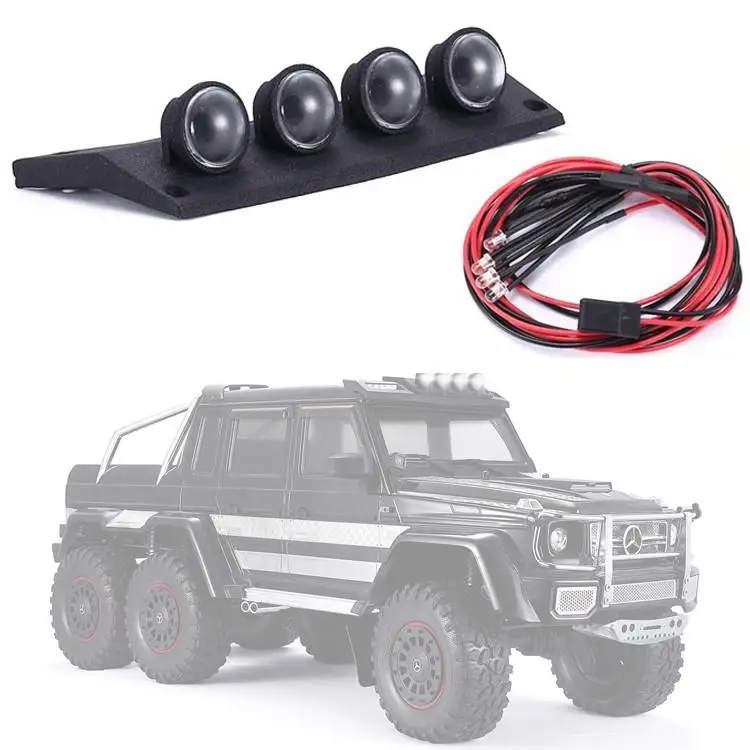 

Roof Light, Cross-country Searchlight, Roof Spotlight, Suitable For 1 / 10 Rc Tracked Vehicle Trax Trx-4 Trx4 G500 Trx6 G63