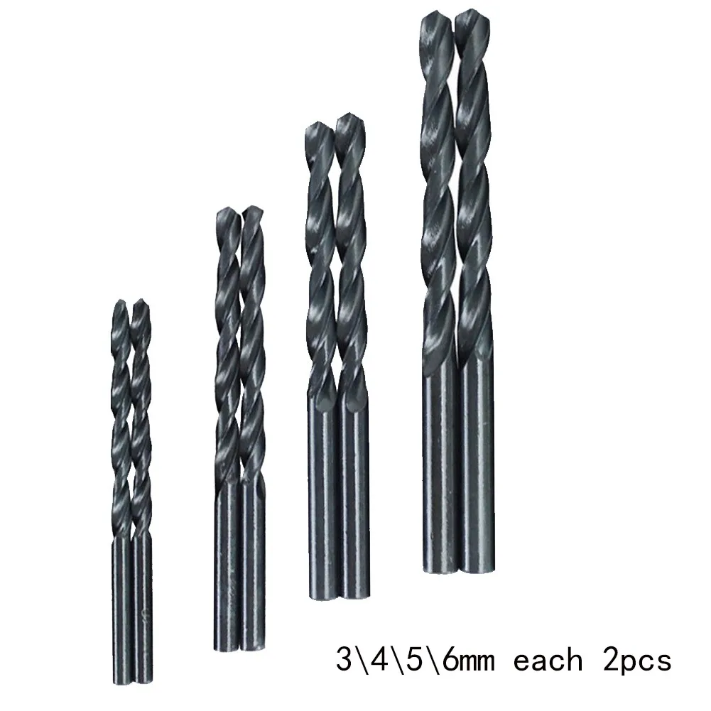 2 pz 3 4 5 6mm HSS CO punta per trapano a punti/rimozione/taglierina punta di cobalto foro scanalatura trapano sega carpentiere strumento di lavorazione del legno