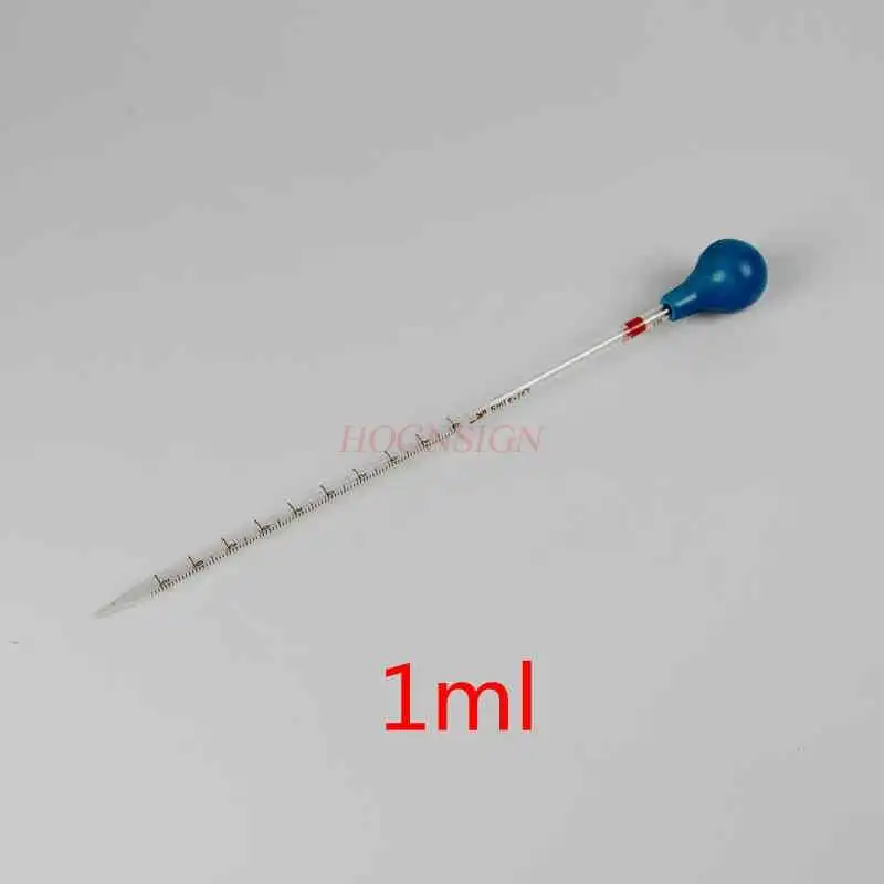 Ring standard pipette, graduated pipette, 1ml scale accuracy, 0.05ml, glass pipette