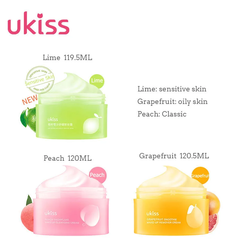 UKISS Makeup Remover Cream Cleansing Cream Gentle Deep Cleansing Cream for Face Eye Lip Available For All Type Skin