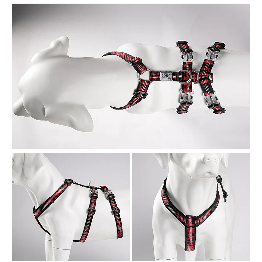 TRUELOVE Pet Best Double H Trail Runner No-Pull Dog Harness 3M Reflective with Premium Material Small Medium Large Dogs YH1804