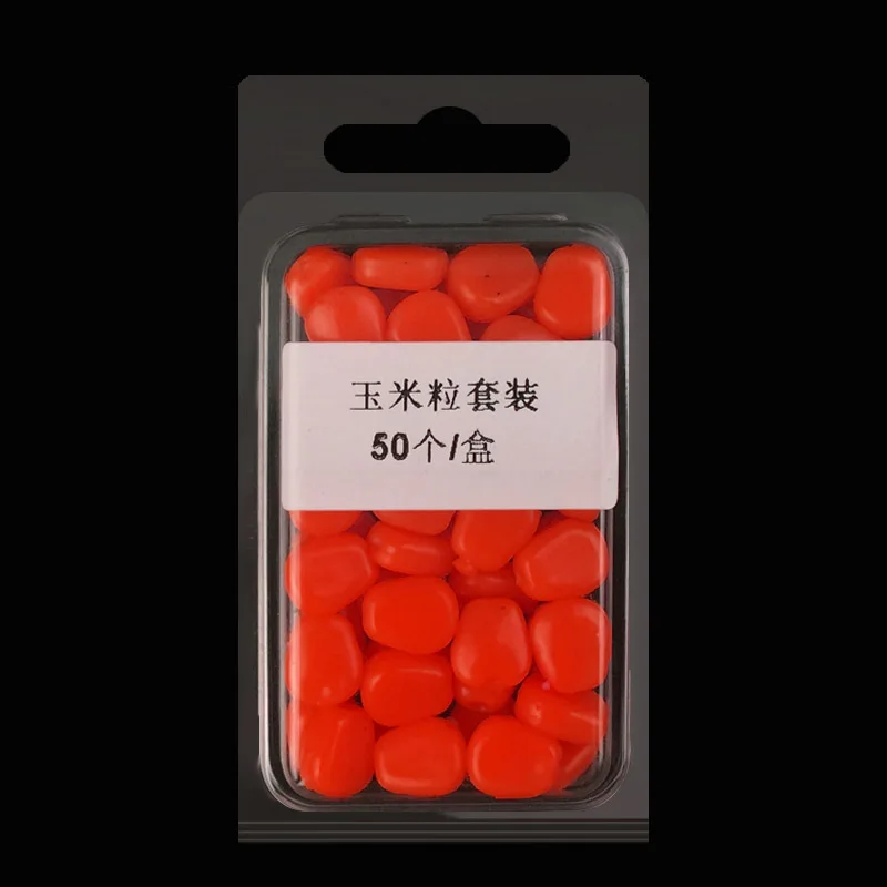 50pcs Colored Pop Up Carp Fishing Boilies Flavoured Grass Bait Floating Corn Soft Pellet lure corn grain simulation Lure fishy