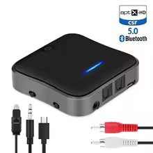 Bluetooth 5.0 Transmitter Receiver CSR8675 APTX HD LL Bt Audio Music Wireless USB Adapter 3.5mm 3.5 AUX Jack/SPDIF/RCA for TV PC