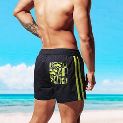 Desmiit Zwemmen Shorts Mannen Badmode Trunks Zwemmen Korte Heren Strand Shorts Board Surf Bad Suit Gevoerd Sport Wear Boardshort