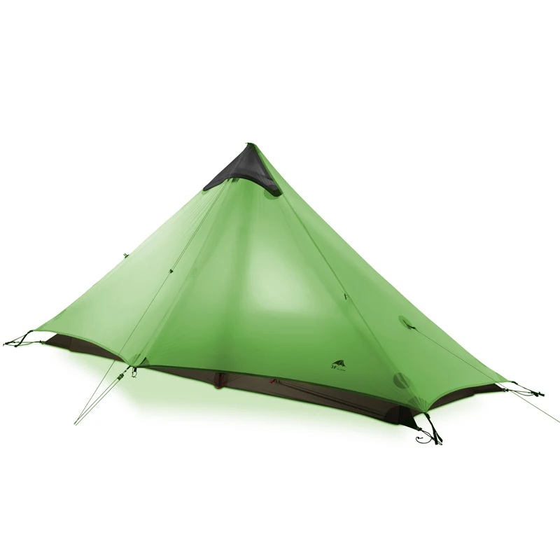 

3F UL GEAR Lanshan 1single Person 3 Season Rodless Tent Oudoor Ultralight Camping TentProfessional 15D Silnylon