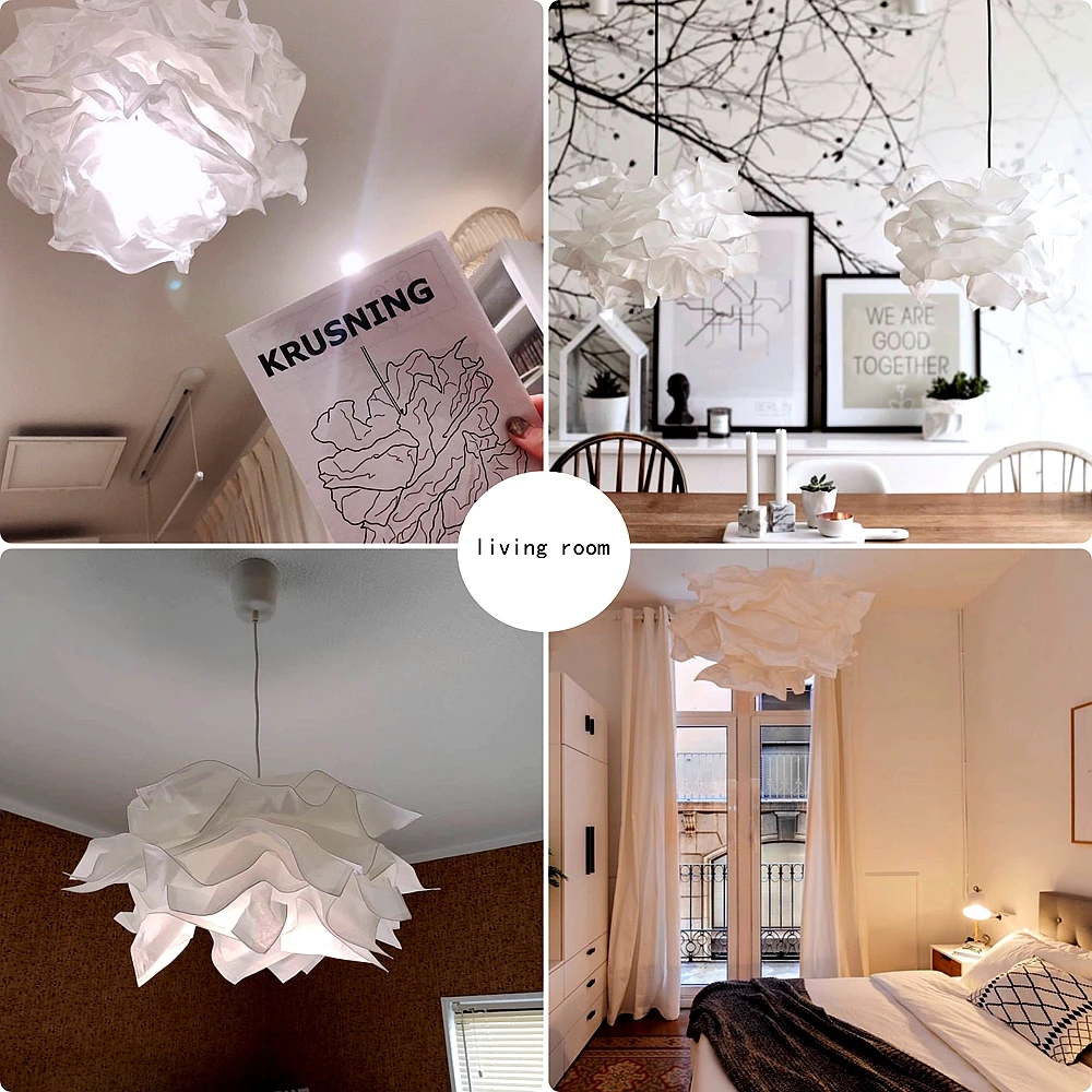 43cm Art DIY Chmura Klosz lampy Kwiat Klosz światła Sufitowy klosz Dekoracja Żyrandol Wisiorek do salonu Sypialnia Bar Zastosowanie