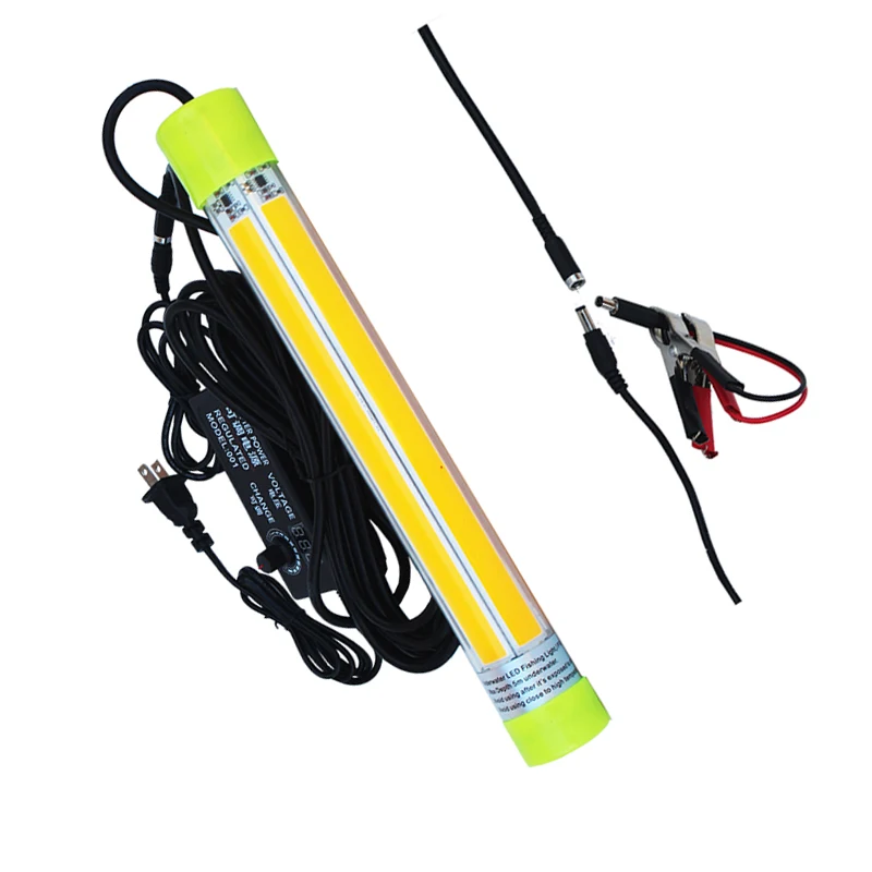 Dimmable 110V Night Attracting fish LED underwater light 60W DC12V-24V COB 12W*5boards Fishing LED Lights