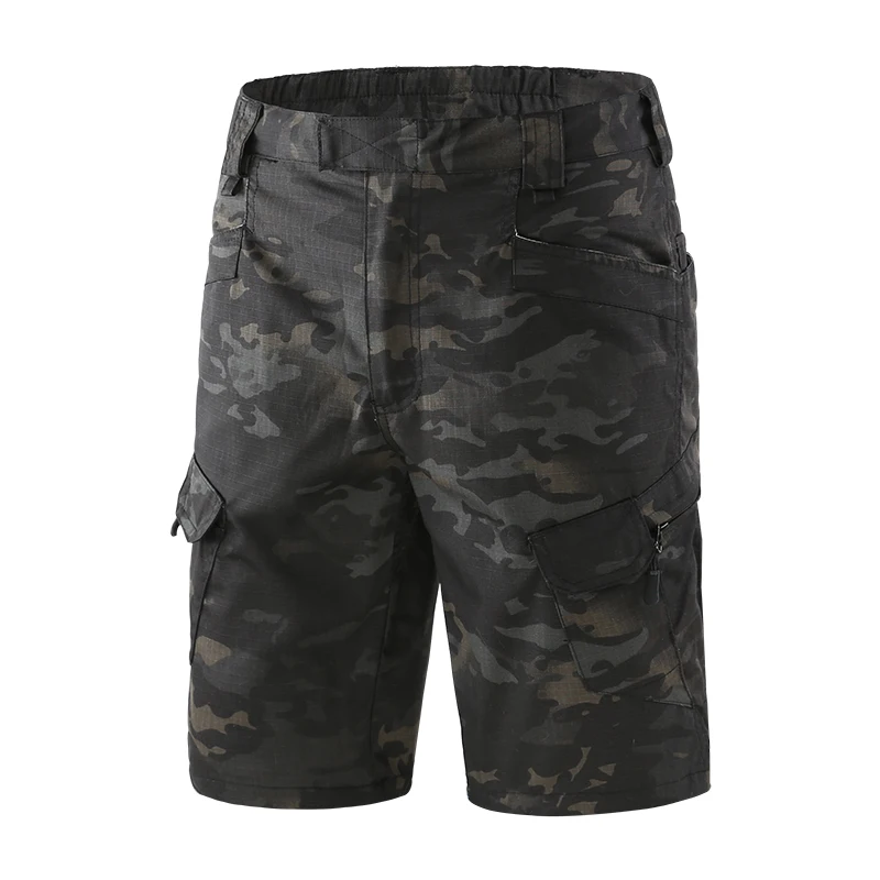 outdoor hiking shorts tactical cropped pants men summer scratch-resistant multi-pocket shorts for camping climbing