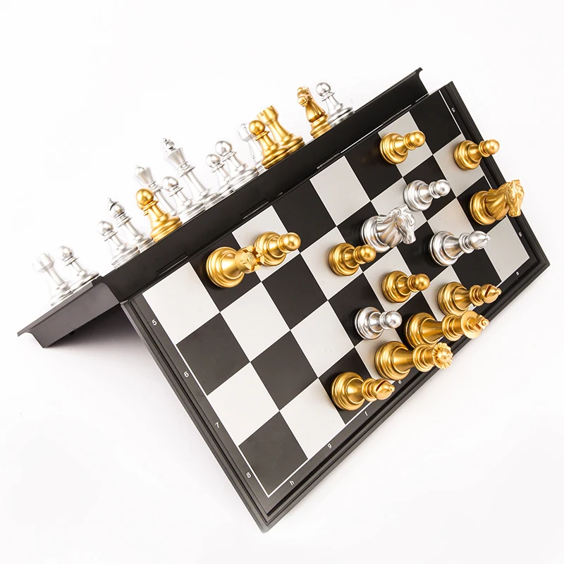 

32/36cm Big Size Medieval Chess Sets With Magnetic Large Chess board 32 Chess Pieces Table Carrom Board Games Figure Sets szachy