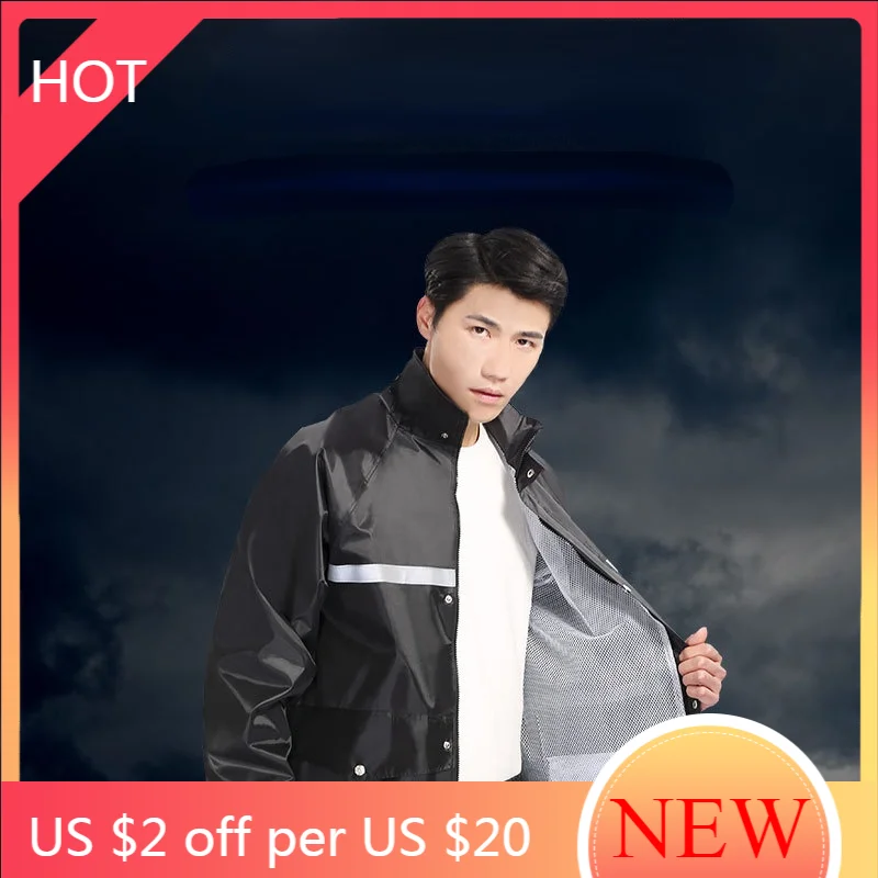 

Fashion Travel Foldable Raincoat Jacket Hoodie Motorcycle Men Outdoor Raincoat Suit Hiking Capa Chuva Waterproof Poncho AG50YY