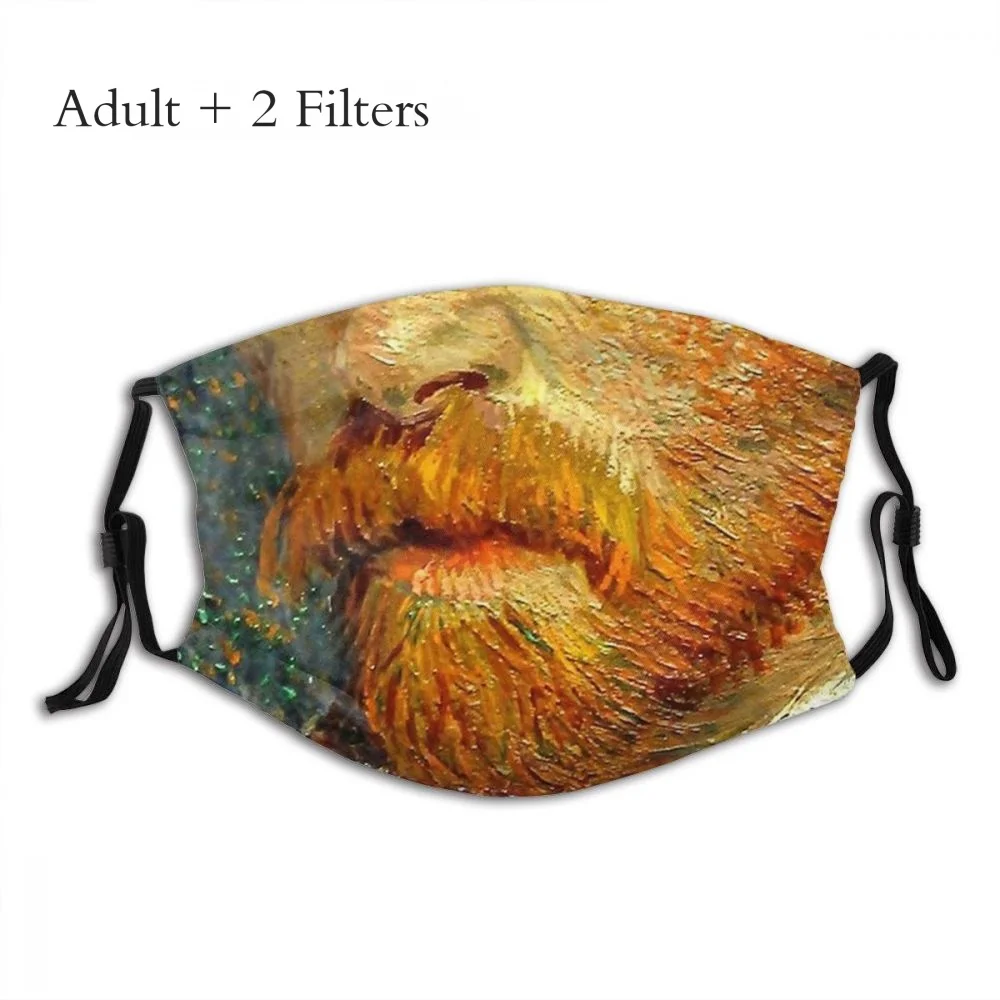 Cool Face Mask Fashion Vincent Van Gogh Post-impressionista pittore Masque riutilizzabile con filtri