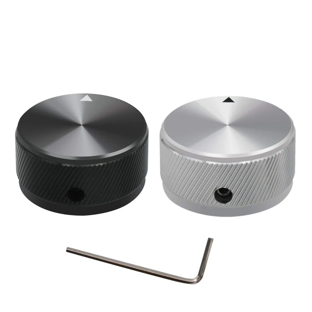 34*17mm Knob Aluminum Alloy Potentiometer Control Knob Volume Audio Electric Guitar Bass Screw Type 34 x 17mm (dh) KNOB