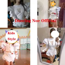 Women’s White Jazz Dance Bodysuit #2